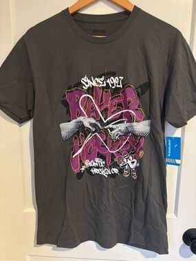 Bauer Gray Short-Sleeve Tee with Purple Graphic